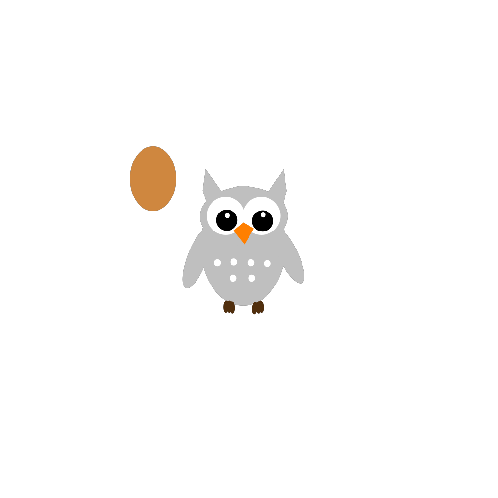 Orange Owl Cartoon PNG, SVG Clip art for  Download Clip Art, PNG
