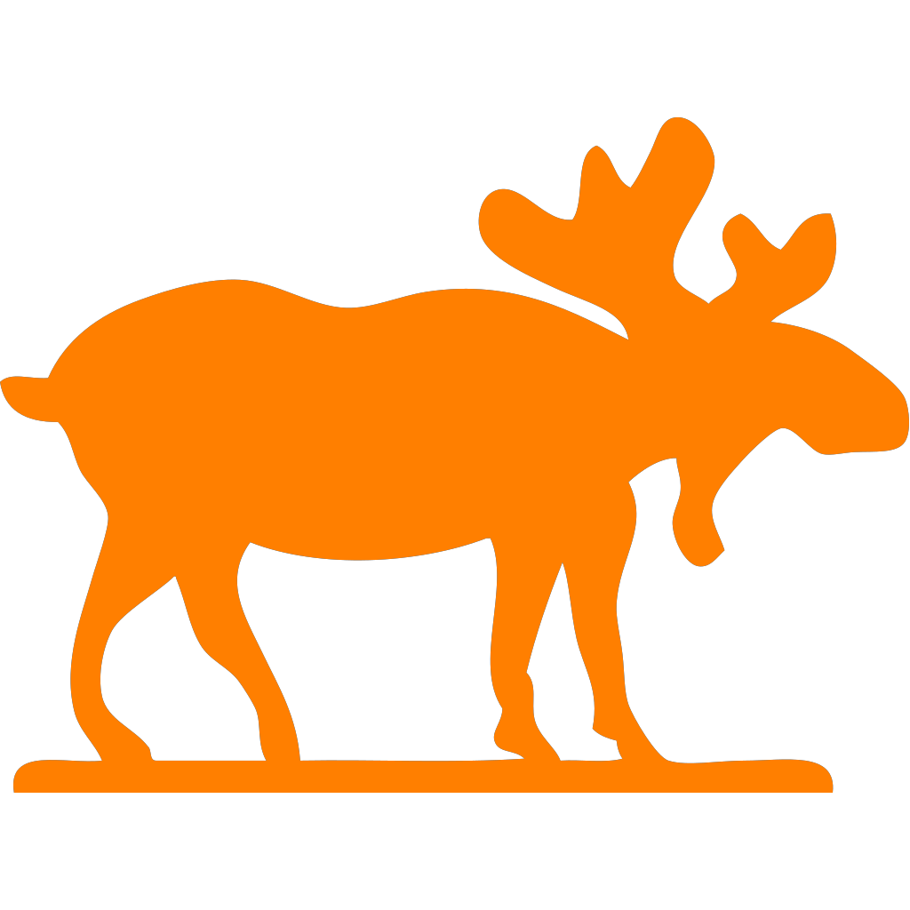 Orange Moose Cartoon PNG, SVG Clip art for  Download Clip Art, PNG