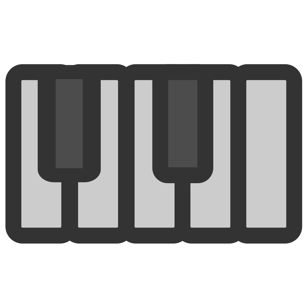 Piano Keys PNG, SVG Clip art for  Download Clip Art, PNG Icon Arts