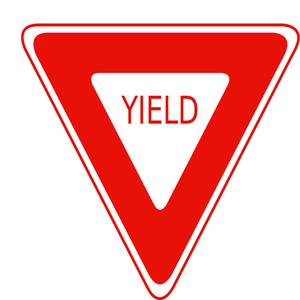 Дорожный знак пнг. Дорожные знаки. Yield знак. Знак Уступи дорогу. Американские дорожные знаки.