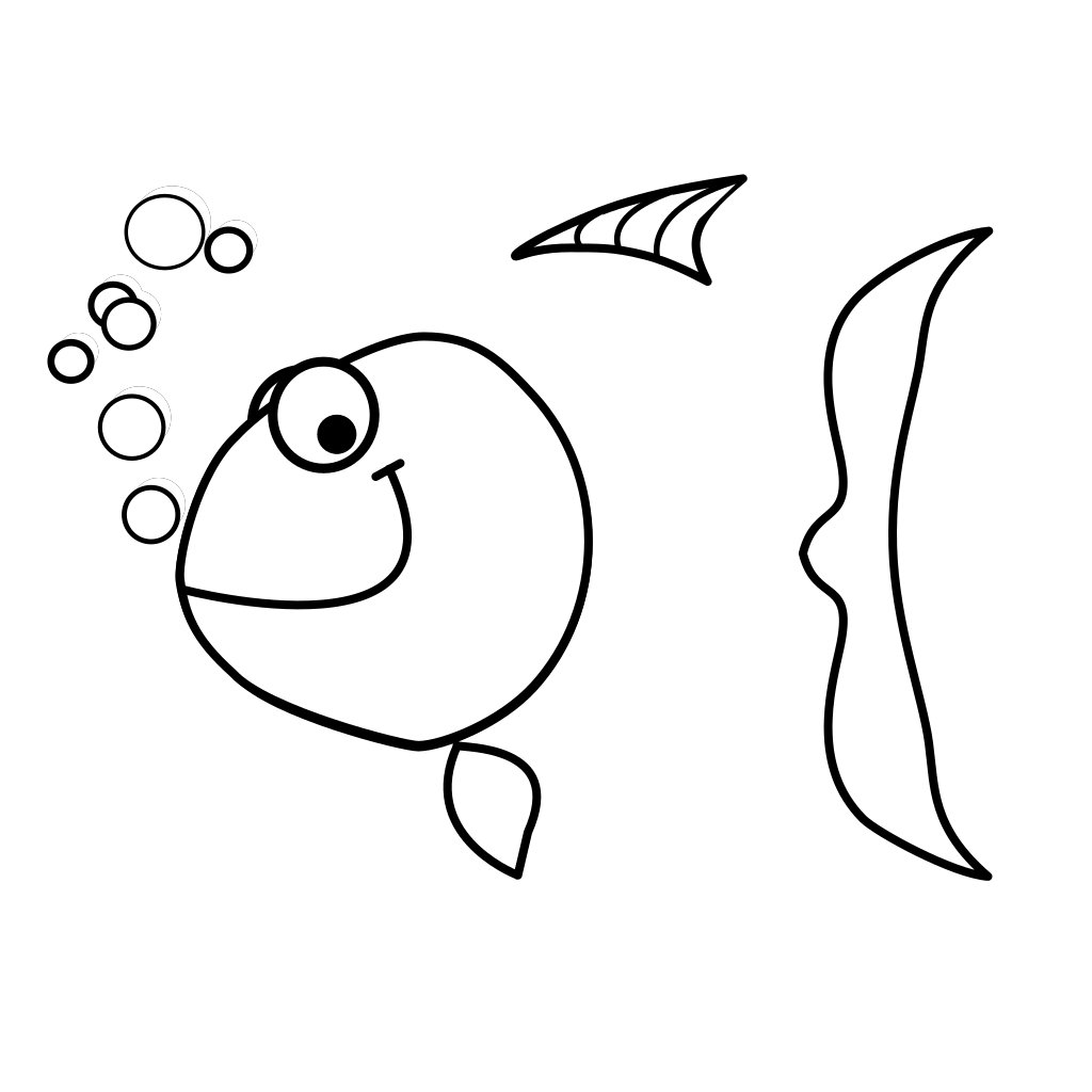 Download Fish Outline 1 PNG, SVG Clip art for Web - Download Clip ...
