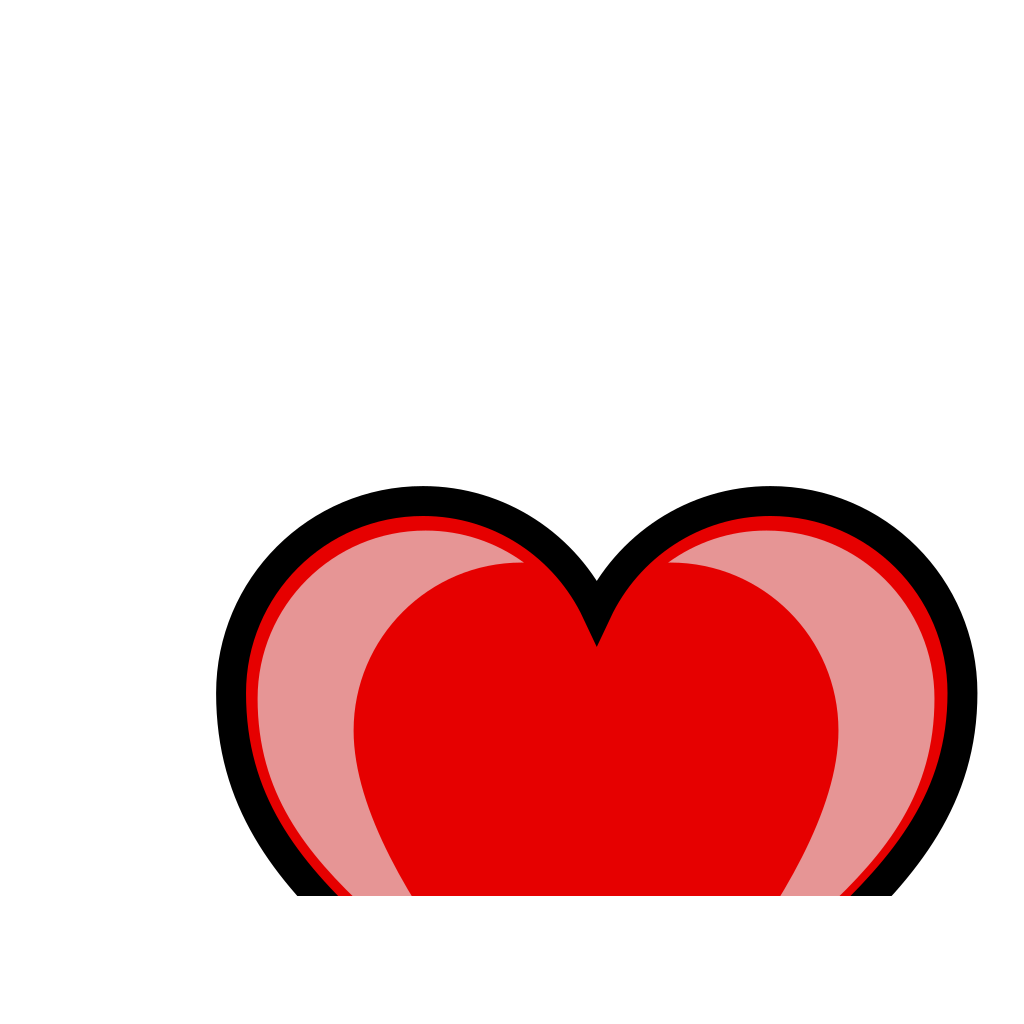 Red Heart SVG Clip arts