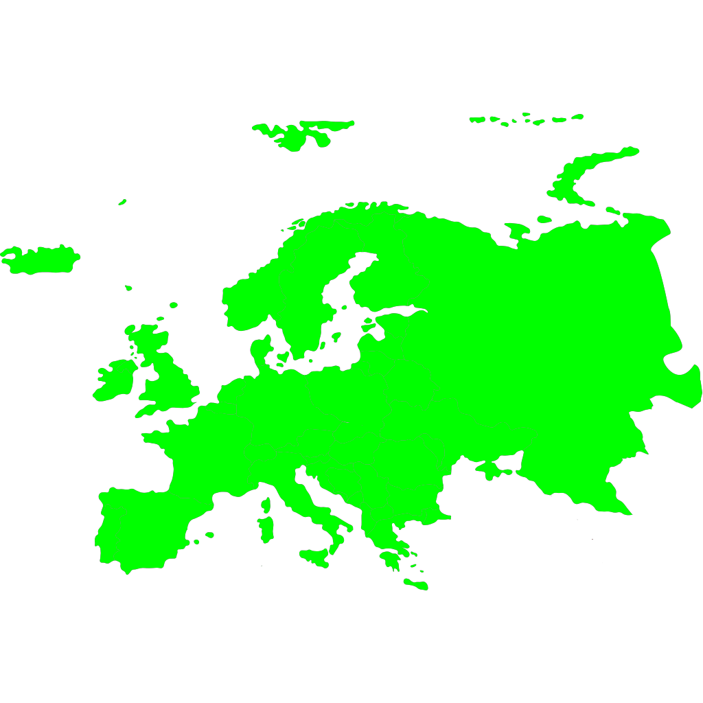 Векторная карта европы svg