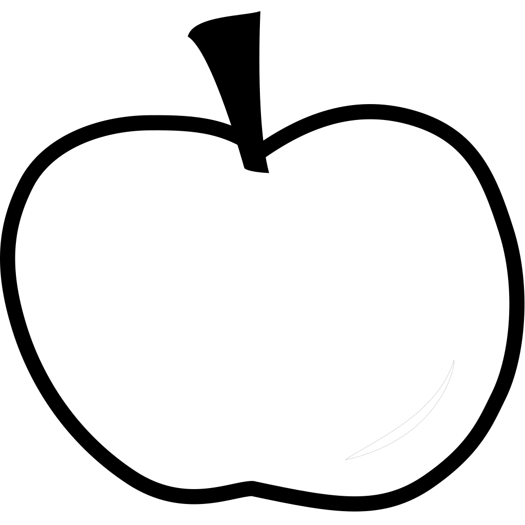 Apple Outline SVG Clip arts download - Download Clip Art, PNG Icon Arts