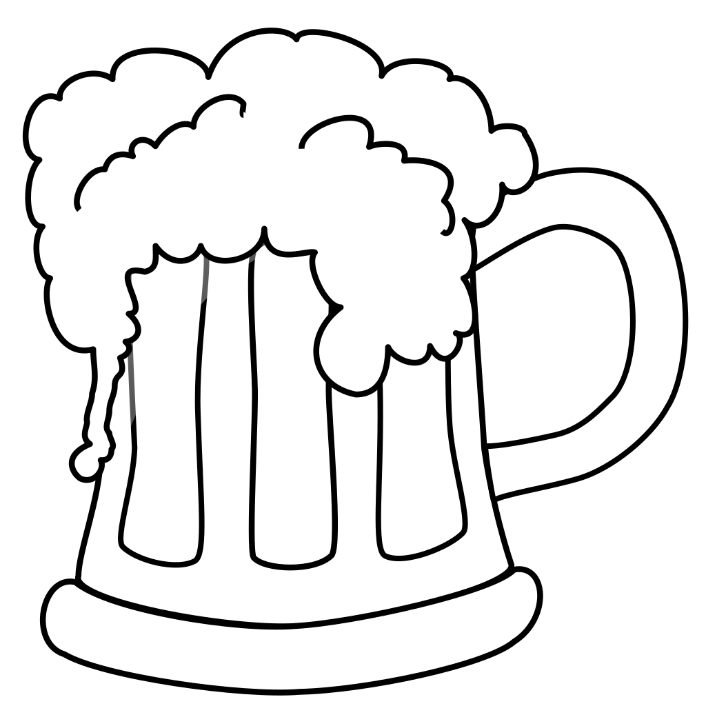 Beer Mug Outlined PNG, SVG Clip art for  Download Clip Art, PNG