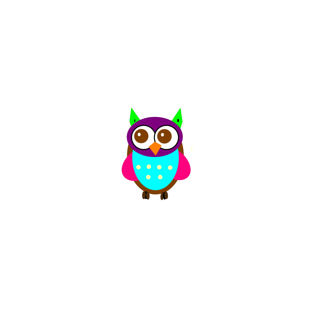 Download Colorful Baby Owl PNG, SVG Clip art for Web - Download Clip Art, PNG Icon Arts