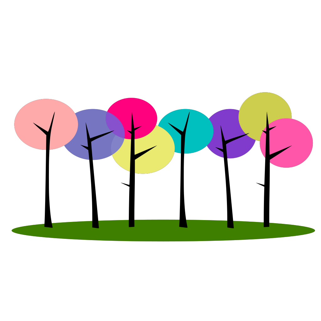 Colorful Trees PNG, SVG Clip art for Web - Download Clip Art, PNG Icon Arts