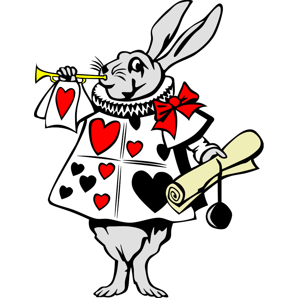 Download Rabbit From Alice In Wonderland In Color PNG, SVG Clip art for Web - Download Clip Art, PNG Icon ...