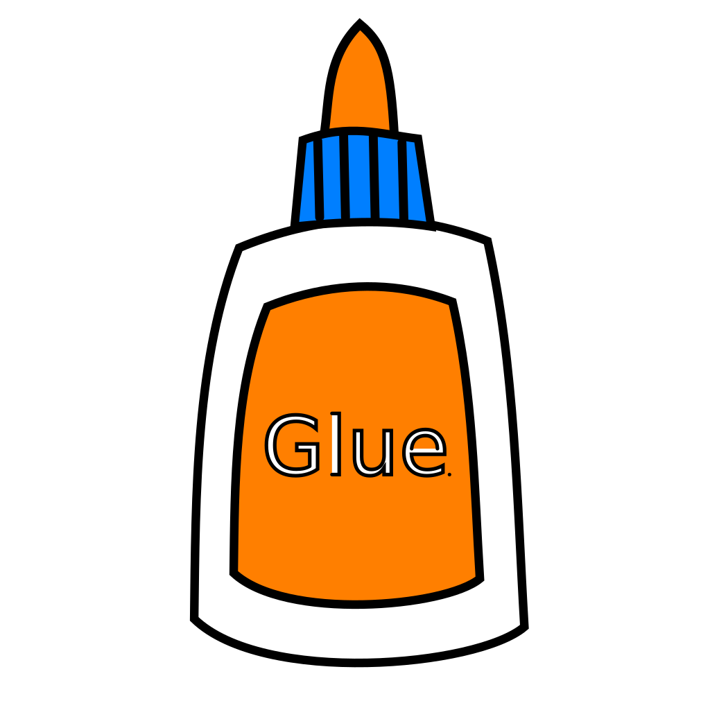 Color Glue Bottle SVG Clip Arts. 