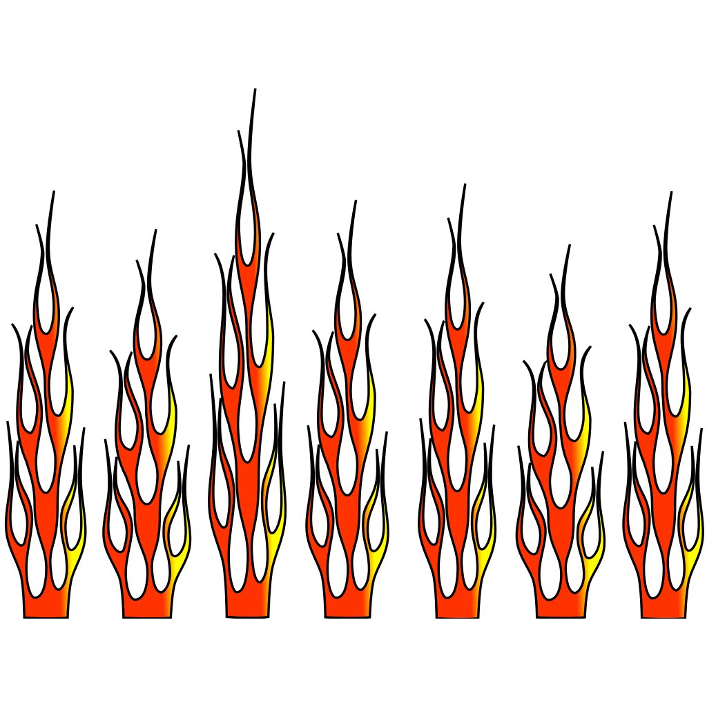 Racing Flame6+ Color PNG, SVG Clip art for Web