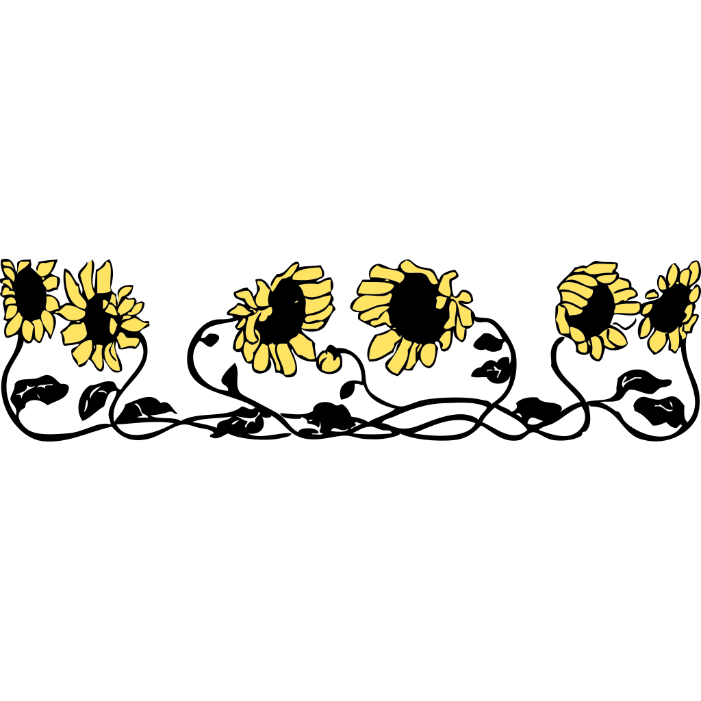 Free Free 163 Sunflower Border Svg Free SVG PNG EPS DXF File