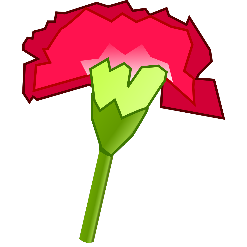 Carnation Flower 2 SVG vector. 