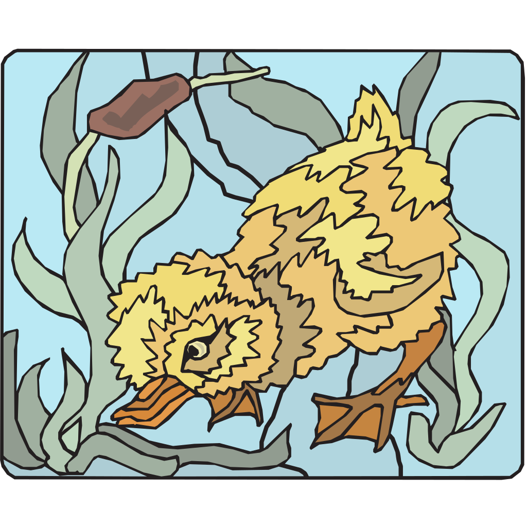 Paint By Numbers Duckling Art PNG, SVG Clip art for  Download Clip