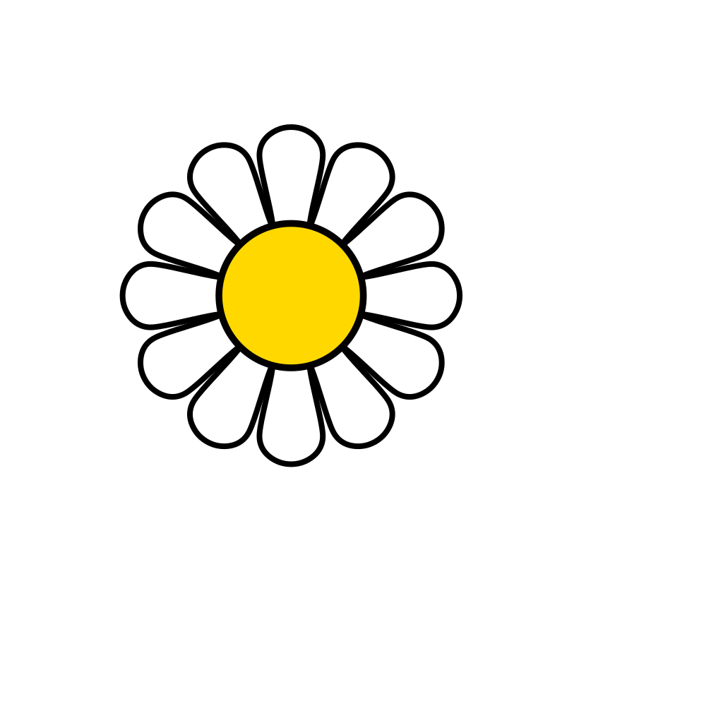 Yellow Daisy SVG