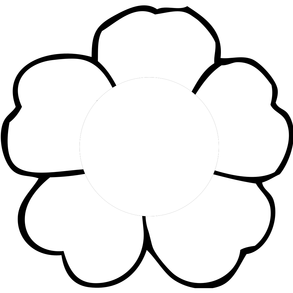 Контуры png. Цветок шаблон. Цветы контур. Трафареты цветов для детей. Трафарет цветок для детей.