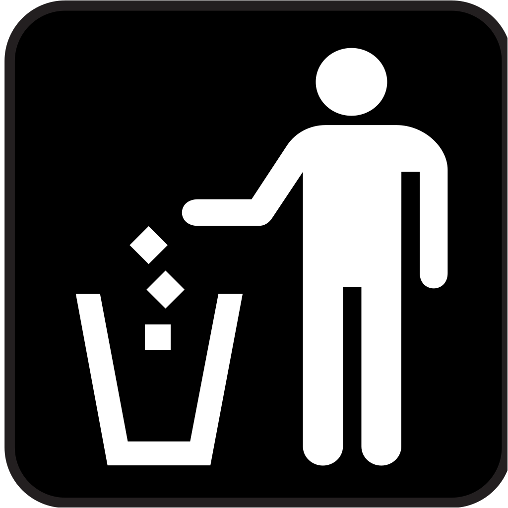 Trash Litter Box SVG Clip arts