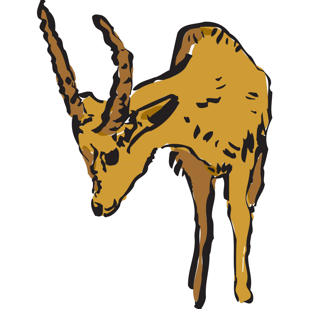 Antelope Looking At The Ground PNG, SVG Clip art for Web - Download