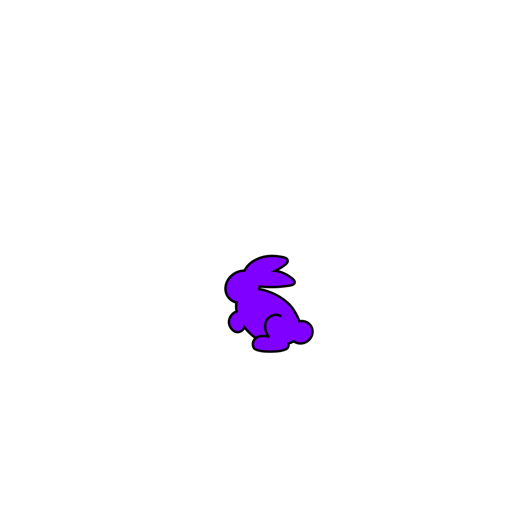 Download Purple Bunny Eating A Carrot PNG, SVG Clip art for Web ...