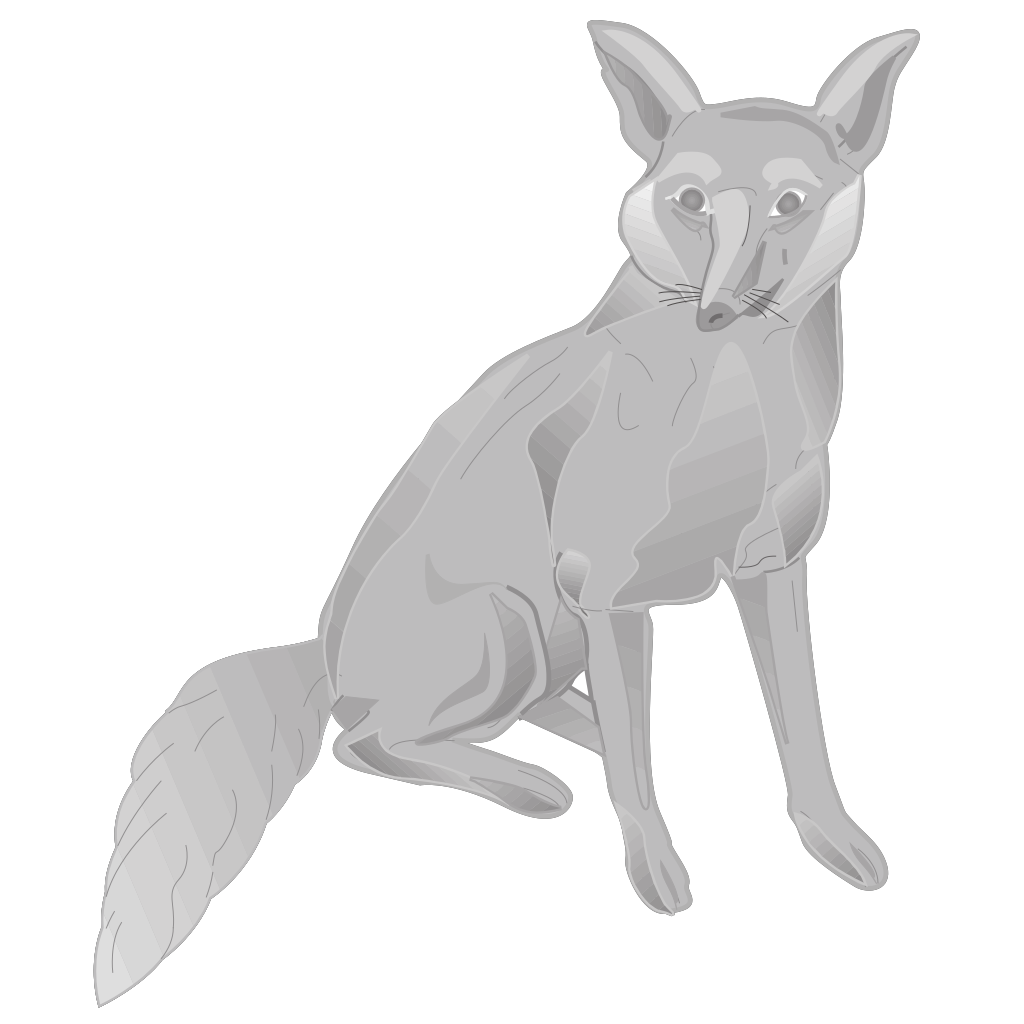 Gray Digital Fox PNG, SVG Clip art for Web Download Clip Art, PNG