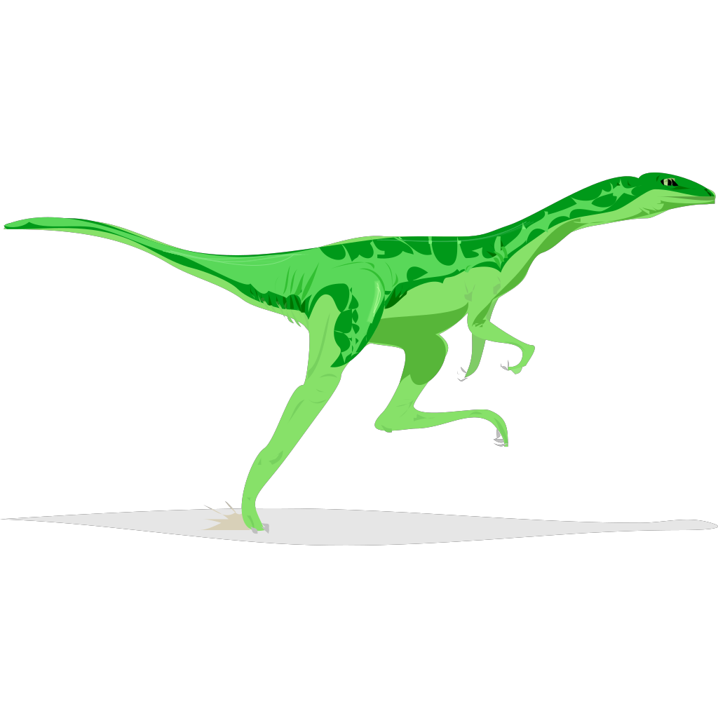 Running dinosaur