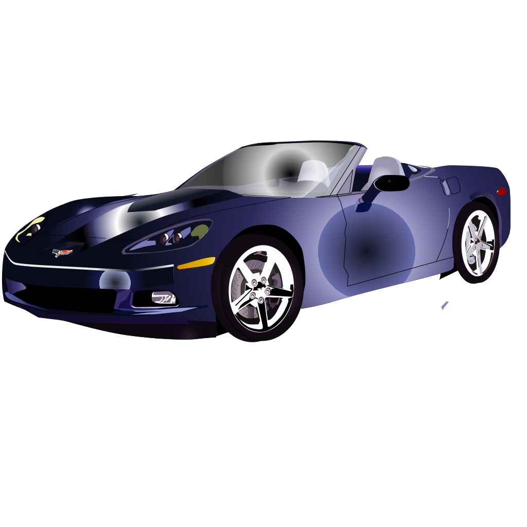 Blue Corvette PNG, SVG Clip art for Web - Download Clip Art, PNG Icon Arts