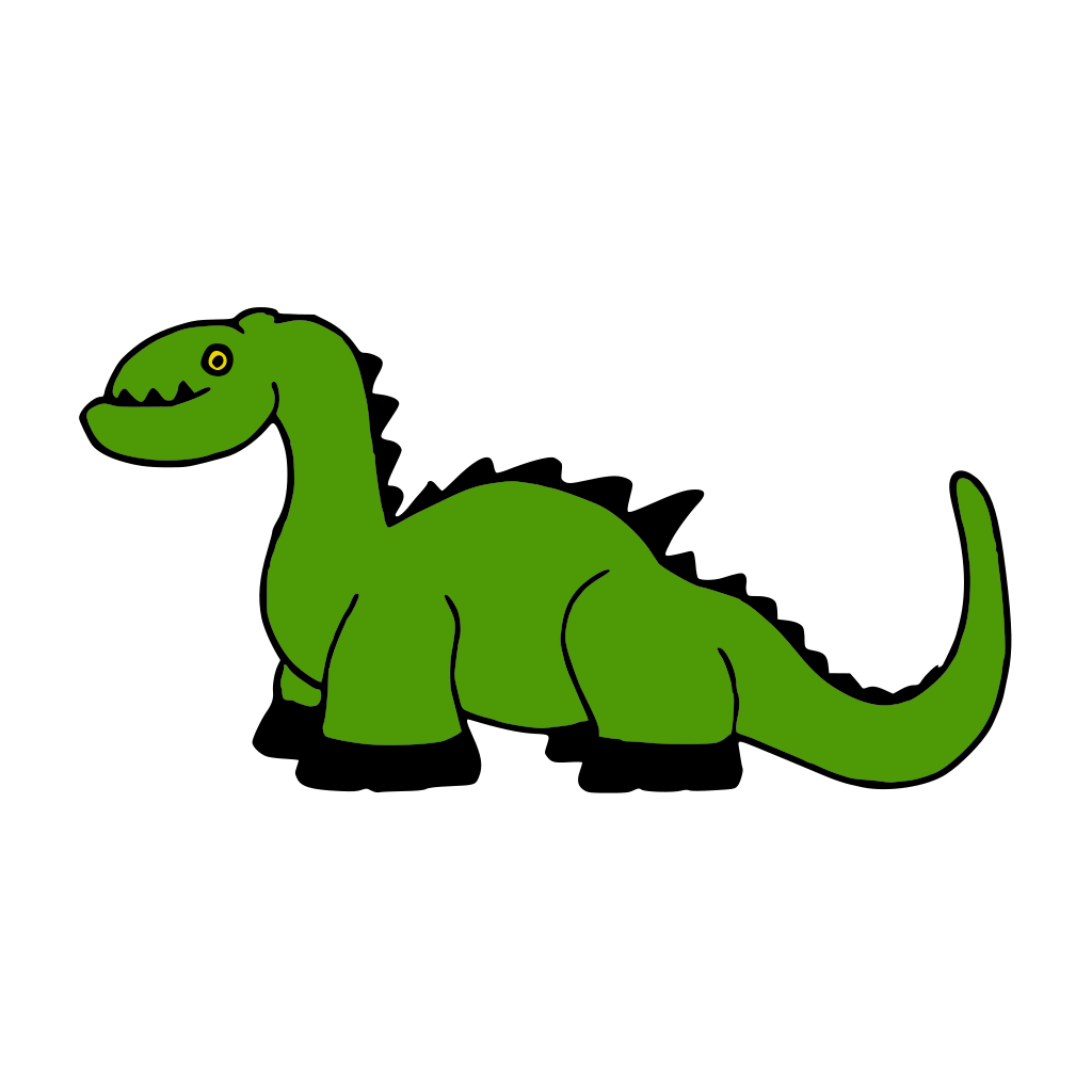 simple dinosaur art