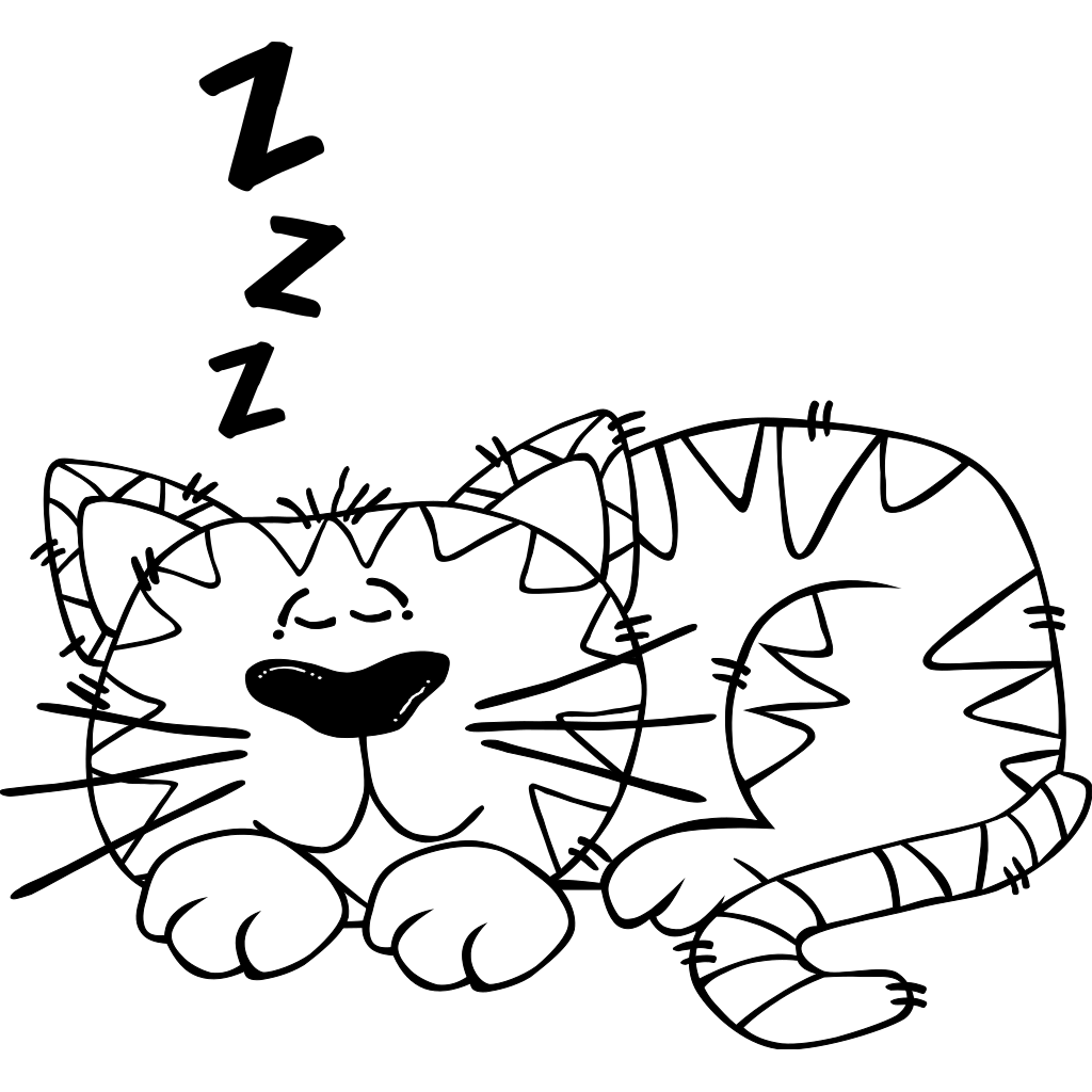 Sleeping Cat SVG Clip arts download - Download Clip Art, PNG Icon Arts