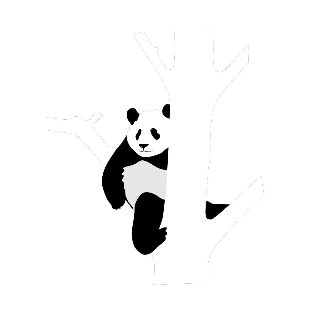 Giant Panda In A Tree PNG, SVG Clip art for Web - Download Clip Art