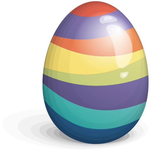 Beautiful Easter Eggs PNG SVG file