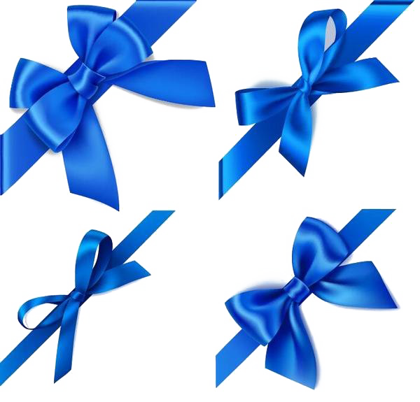 Blue Ribbon Transparent Background PNG, SVG Clip art for Web - Download