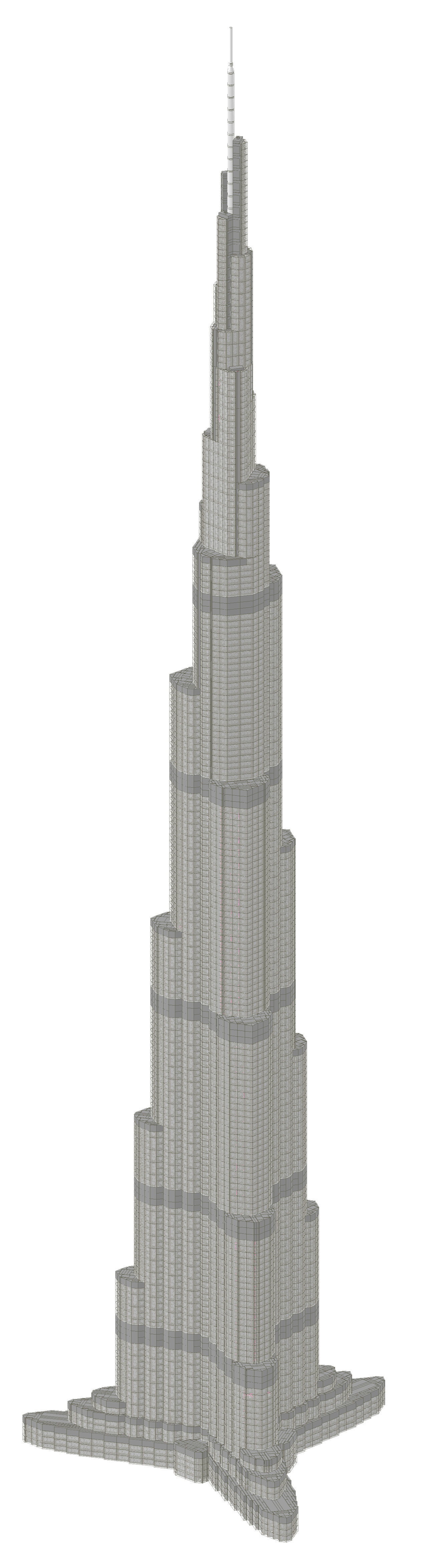 Burj Khalifa Transparent Background SVG Clip arts