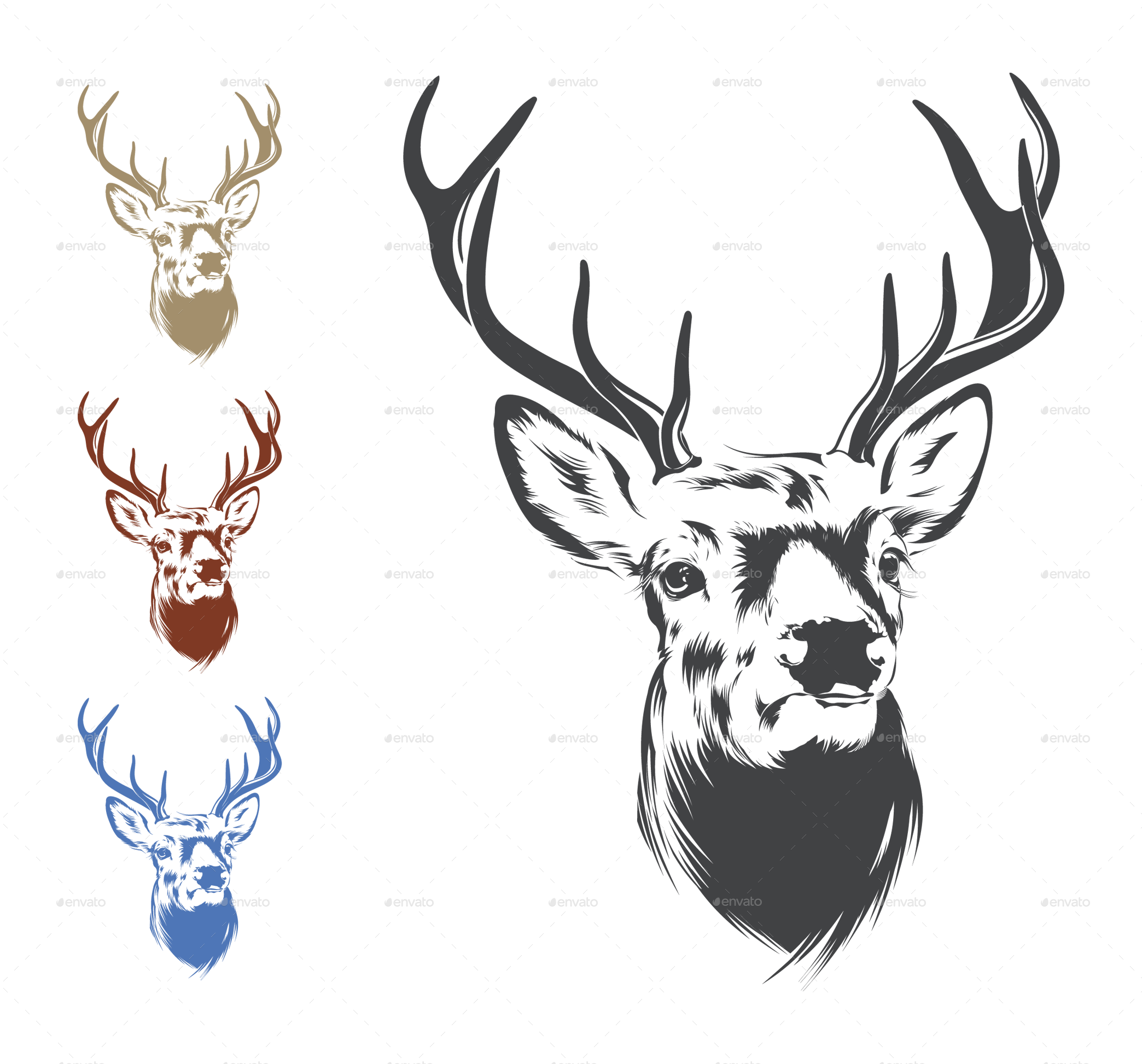 Download Deer Head PNG Image PNG, SVG Clip art for Web - Download.