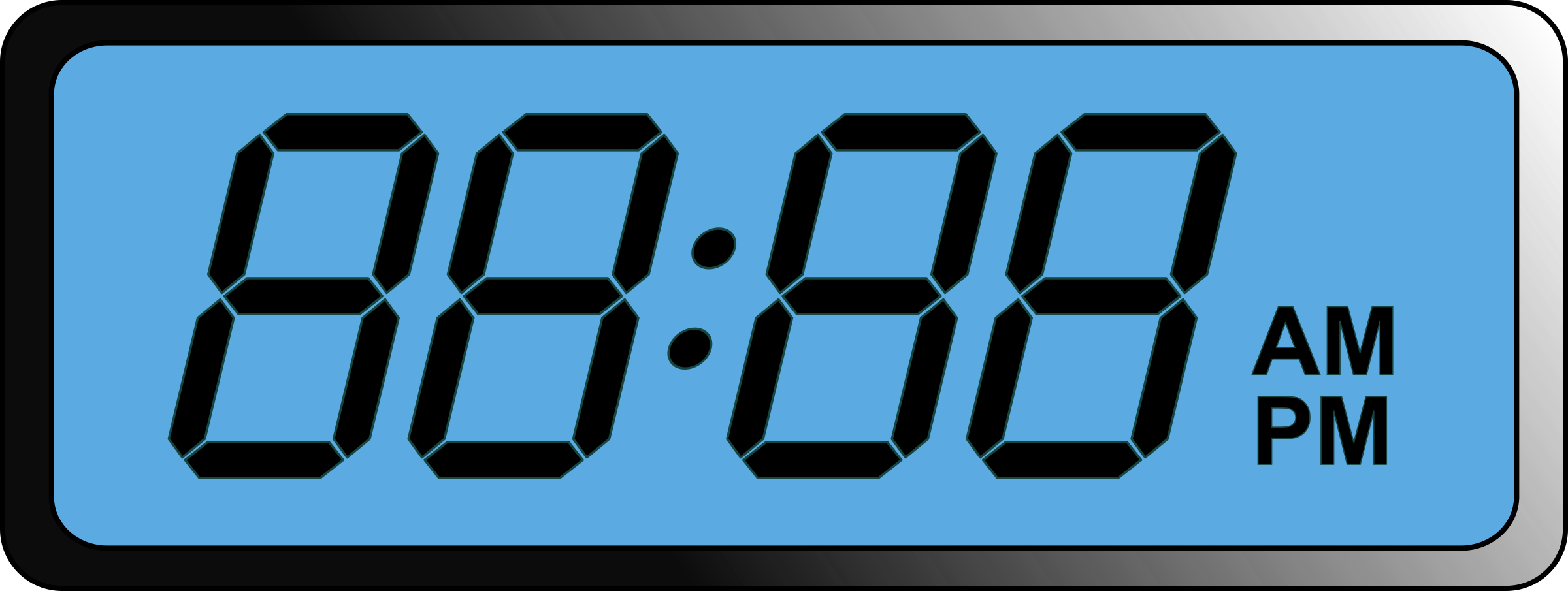 Digital Clock PNG File PNG, SVG Clip art for Web - Download Clip Art