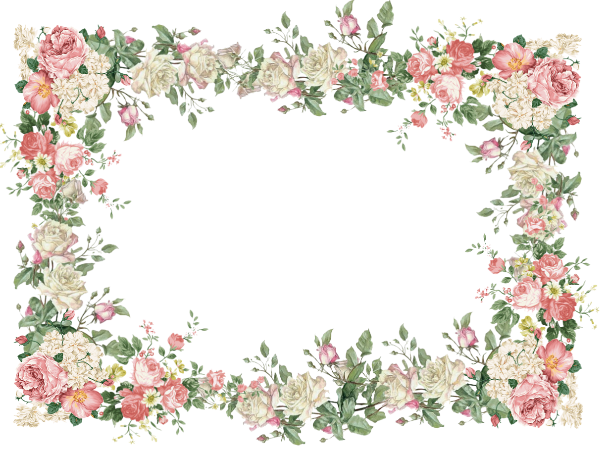 Floral Frame PNG File SVG Clip arts