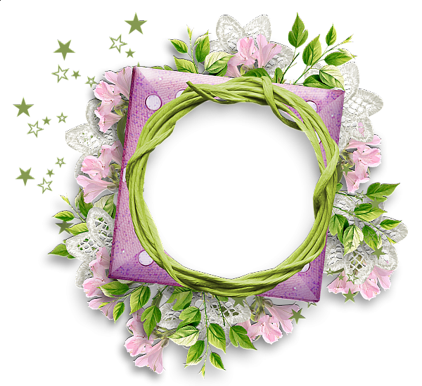 Floral Round Frame PNG Photos SVG Clip arts