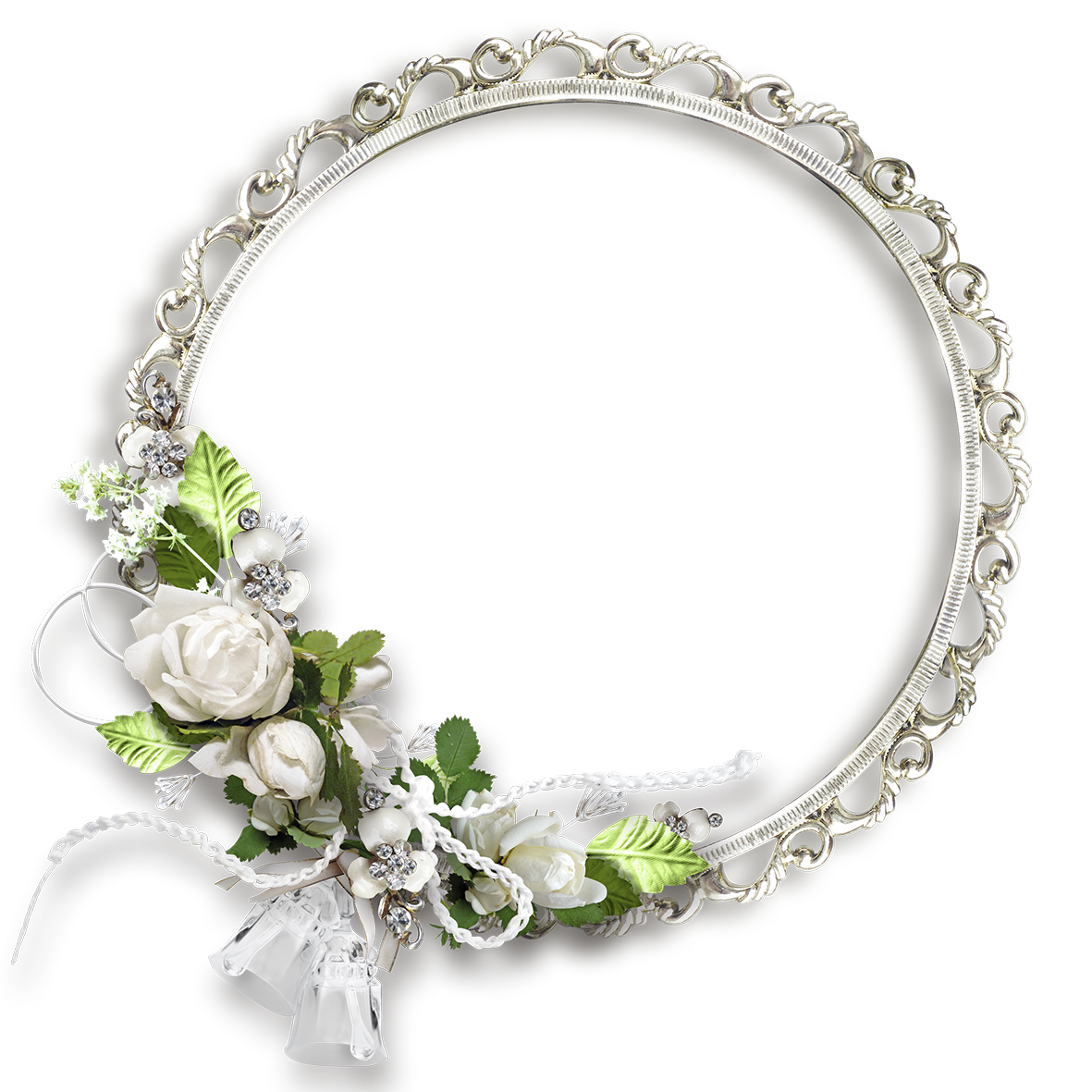 Floral Round Frame PNG Transparent Picture PNG, SVG Clip art for Web