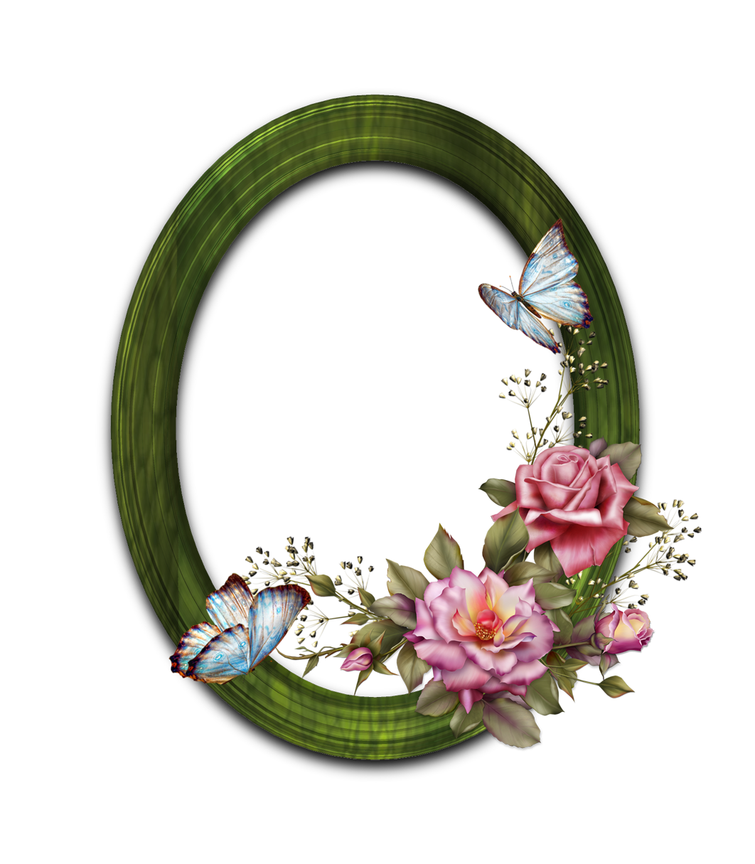 Floral Round Frame PNG Transparent SVG Clip arts