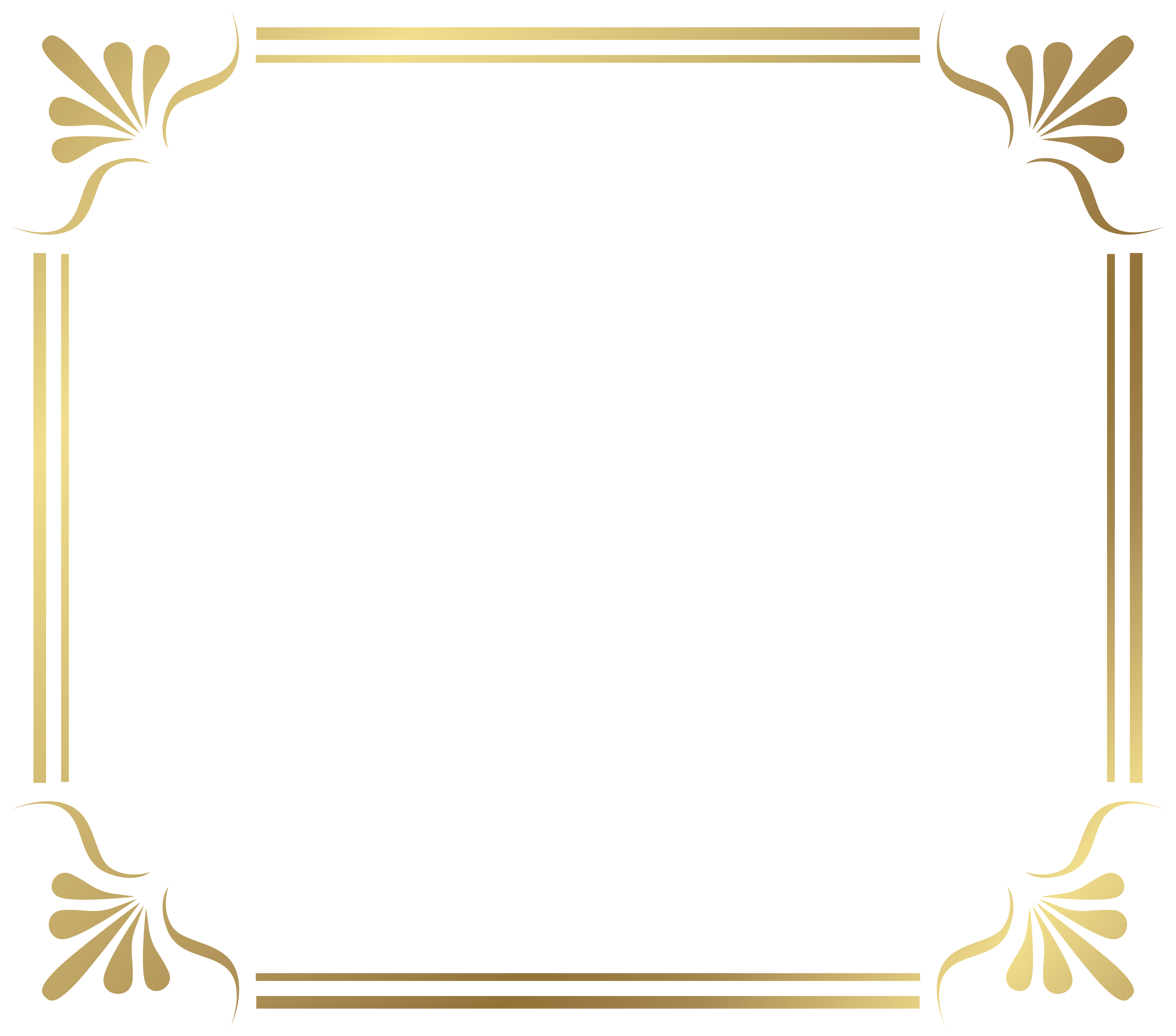 Gold Border Frame PNG File PNG, SVG Clip art for Web - Download Clip