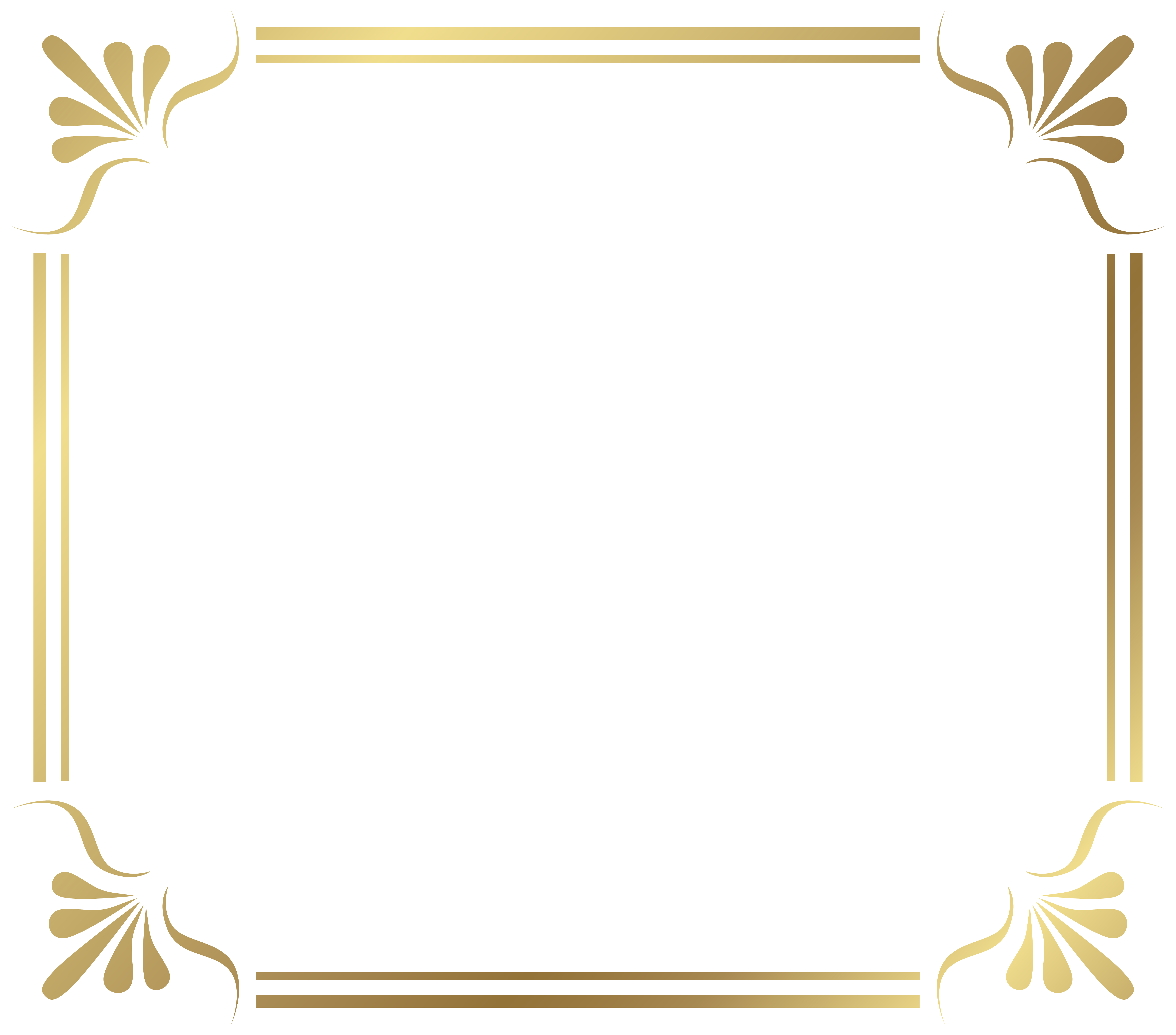 Round Gold Border Frame Deco Png Clip Art Clip Art Clip Art Borders