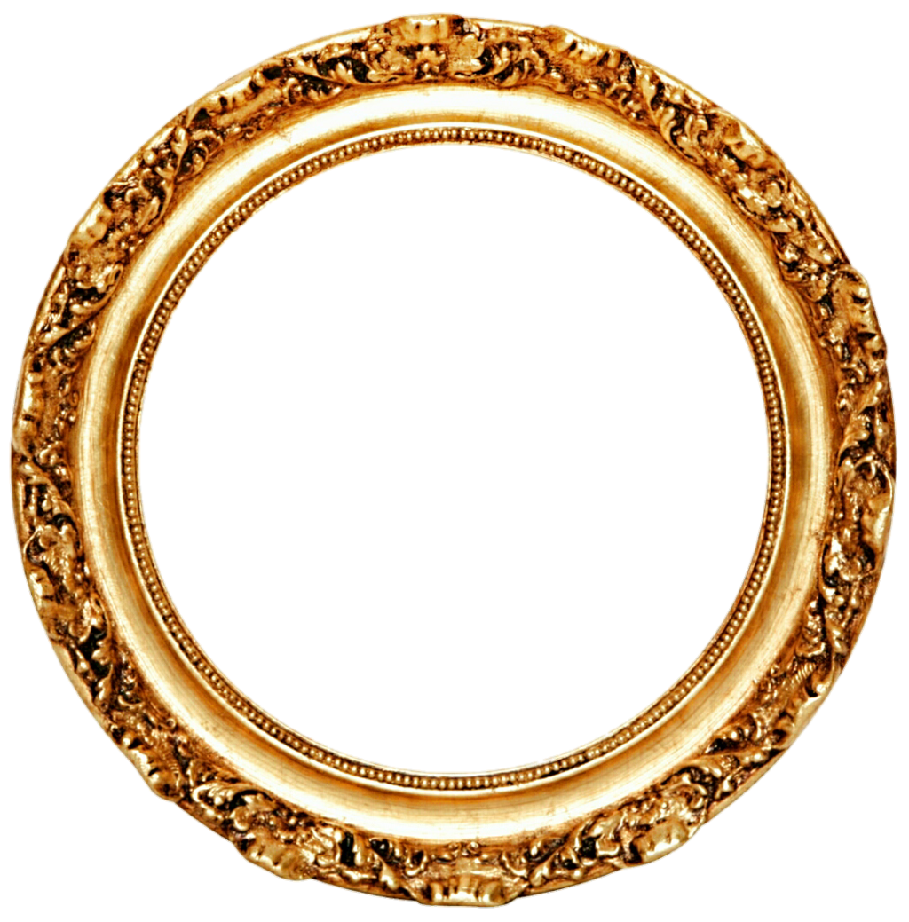 Golden Round Frame PNG Transparent PNG, SVG Clip art for Web - Download