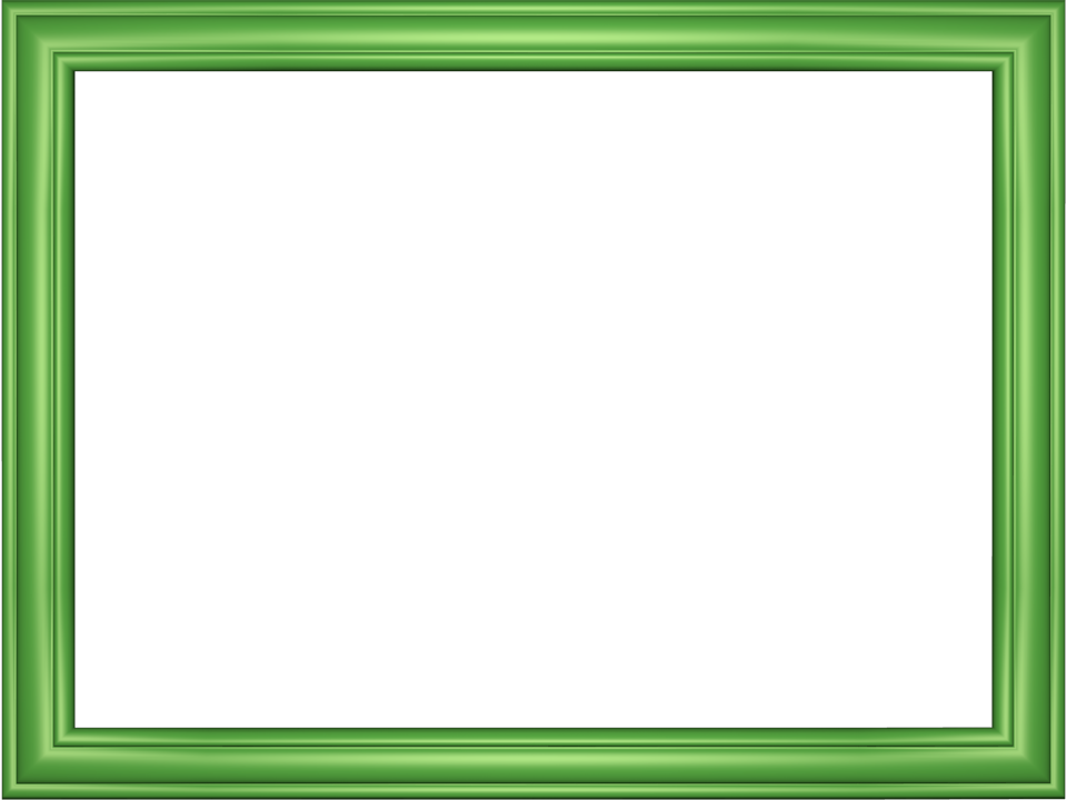 Green Border Frame Transparent Background SVG Clip arts