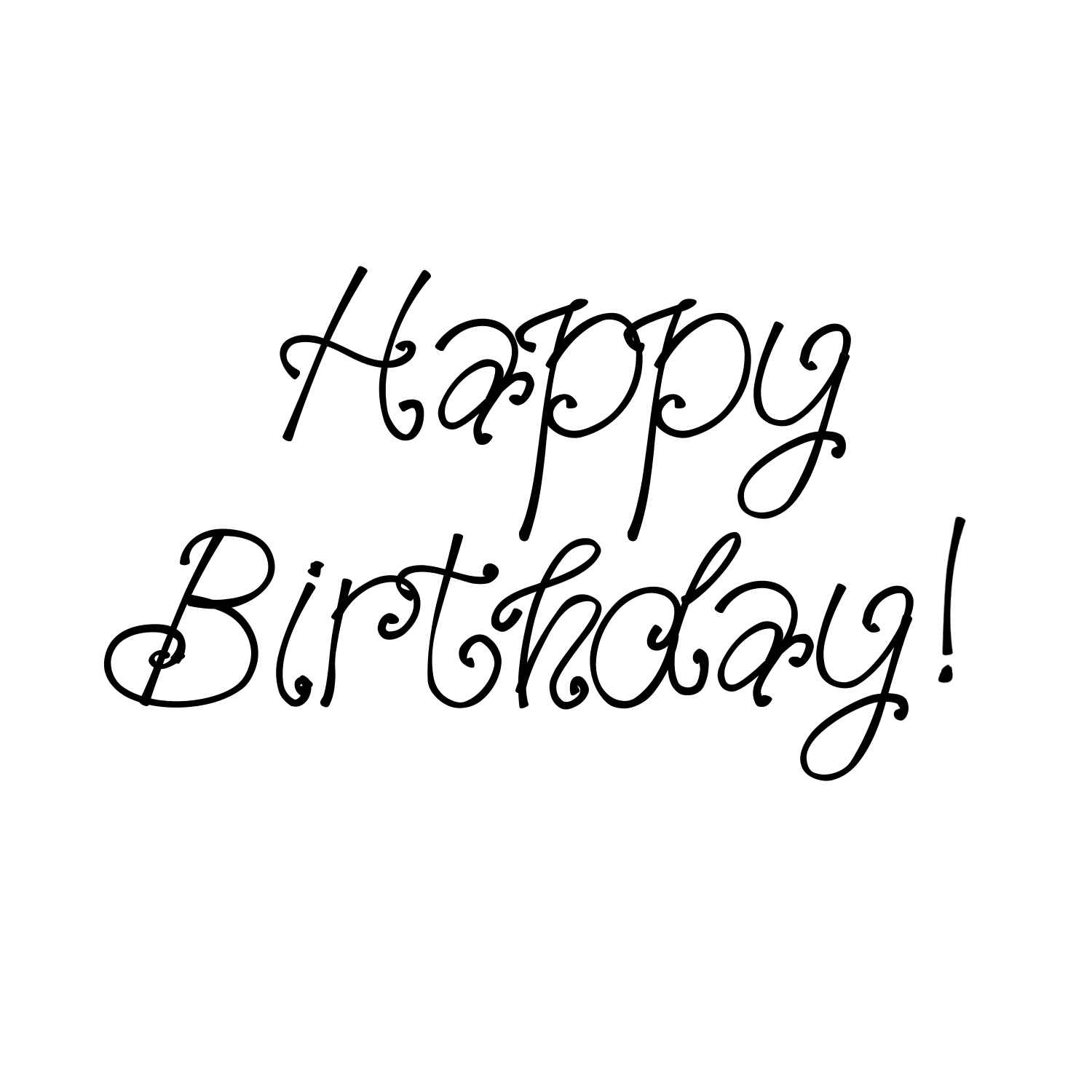 Download Happy Birthday Calligraphy PNG Clipart PNG, SVG Clip art ...