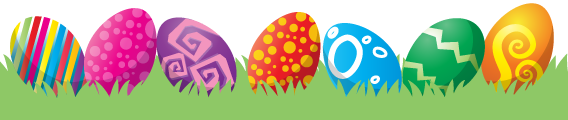Happy Easter Eggs In Grass PNG SVG Clip arts