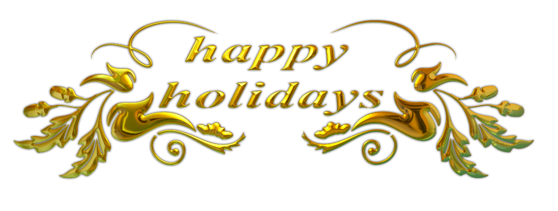 Happy Holidays Transparent PNG SVG Clip arts