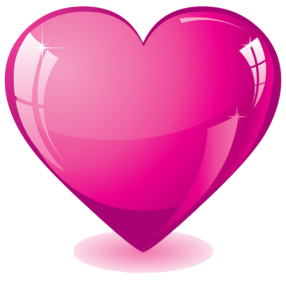 Download Hot Pink Heart Transparent Background PNG, SVG Clip art ...