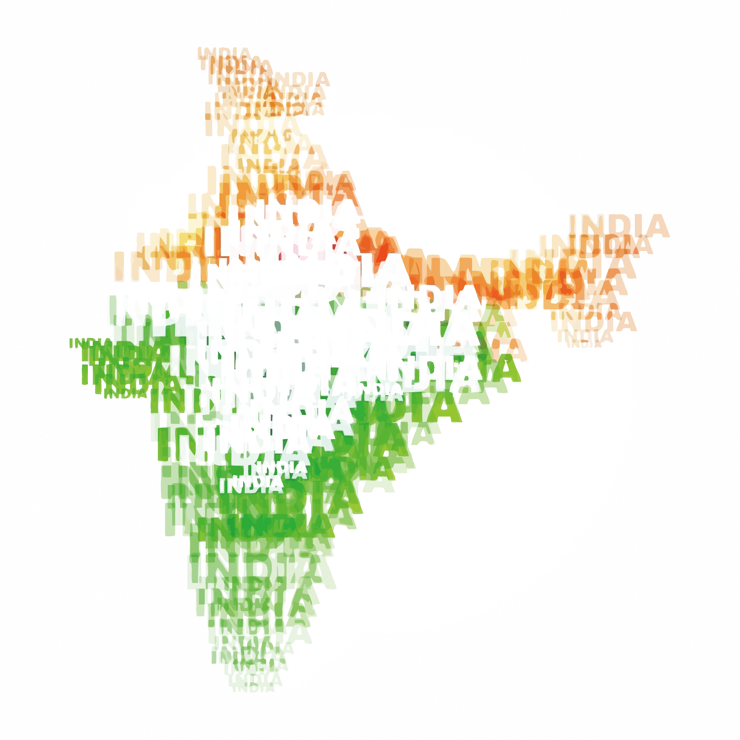Political Map Of India Clip Art