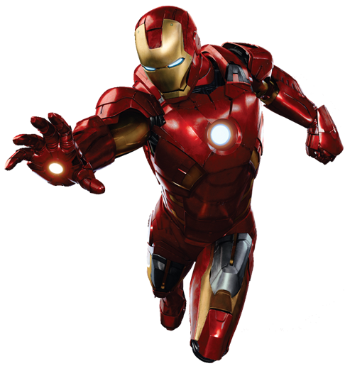 Iron Man Flying Transparent Background SVG Clip arts
