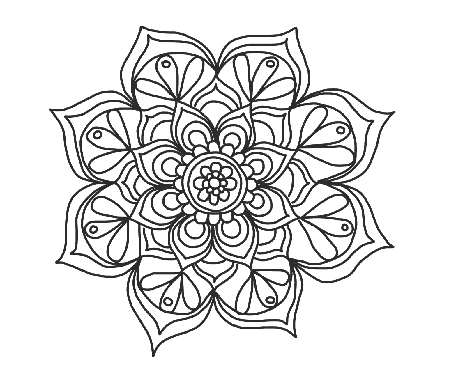 Мандала рисунок png
