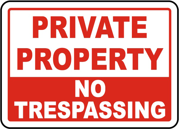 No Trespassing Sign PNG Transparent Image SVG Clip arts