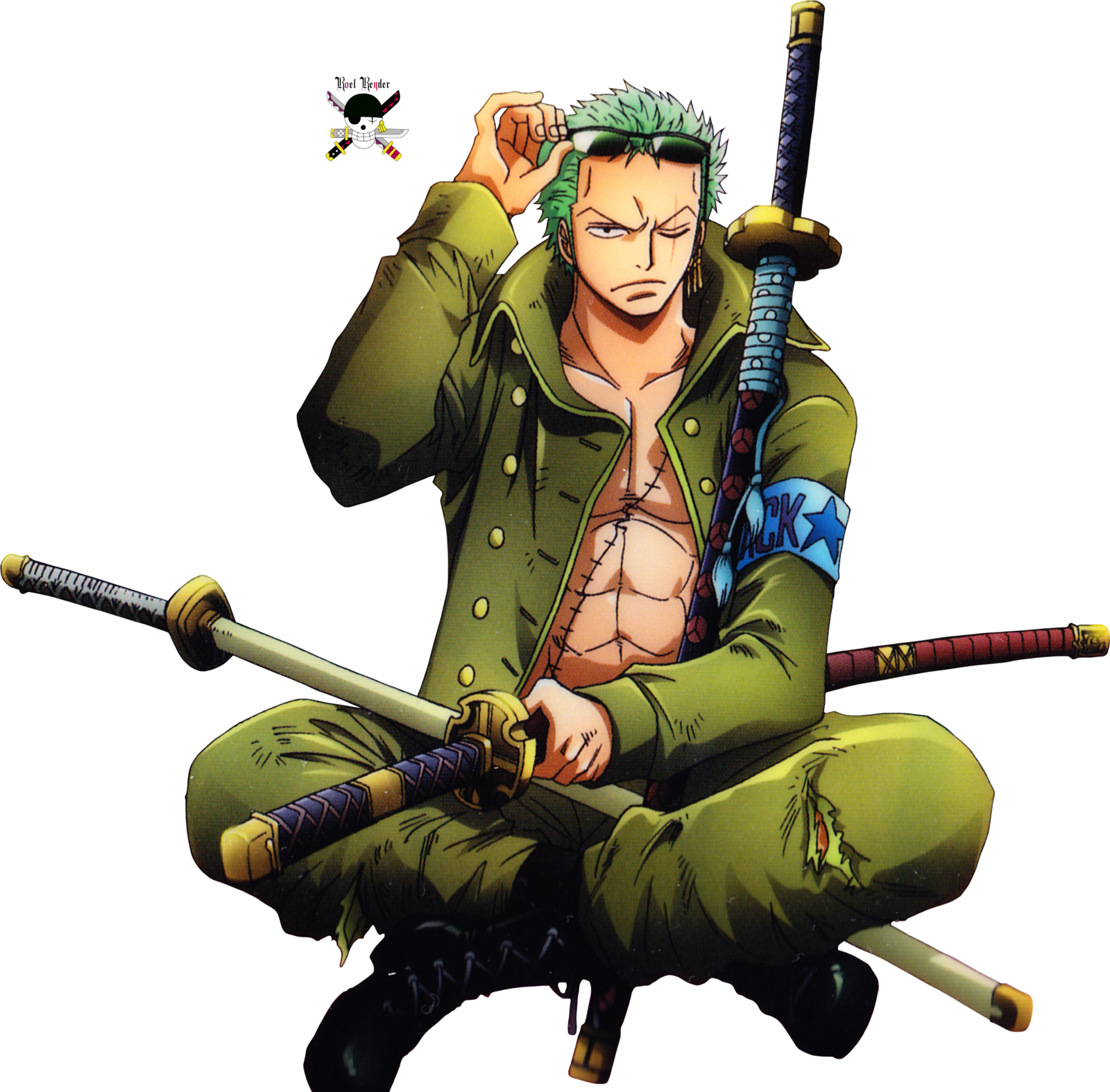 One Piece Zoro Transparent Background PNG, SVG Clip art for Web